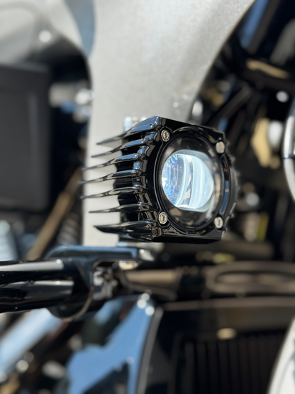 Shark Demon® LED Fog Lights for Harley-Davidson Softail, Touring, & Trike Motorcycles