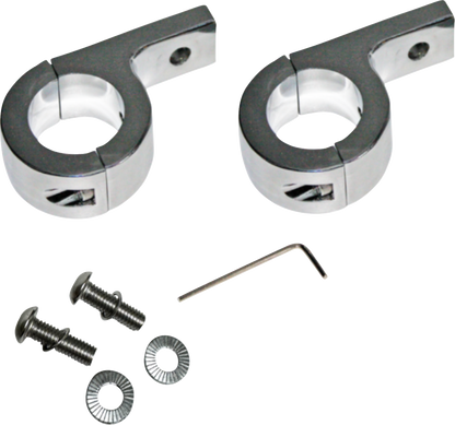 Fog Lamp 1.25" Engine Guard P-Clamp Mounts