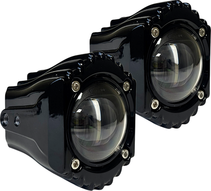 Shark Demon® LED Fog Lights for Harley-Davidson Softail, Touring, & Trike Motorcycles
