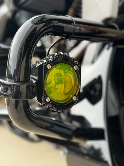 Shark Demon® LED Fog Lights for Harley-Davidson Softail, Touring, & Trike Motorcycles